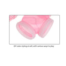 8pcs Hamster Tunnel Assembly Pipe Set External Small Pet Pipeline (Pink) Newly