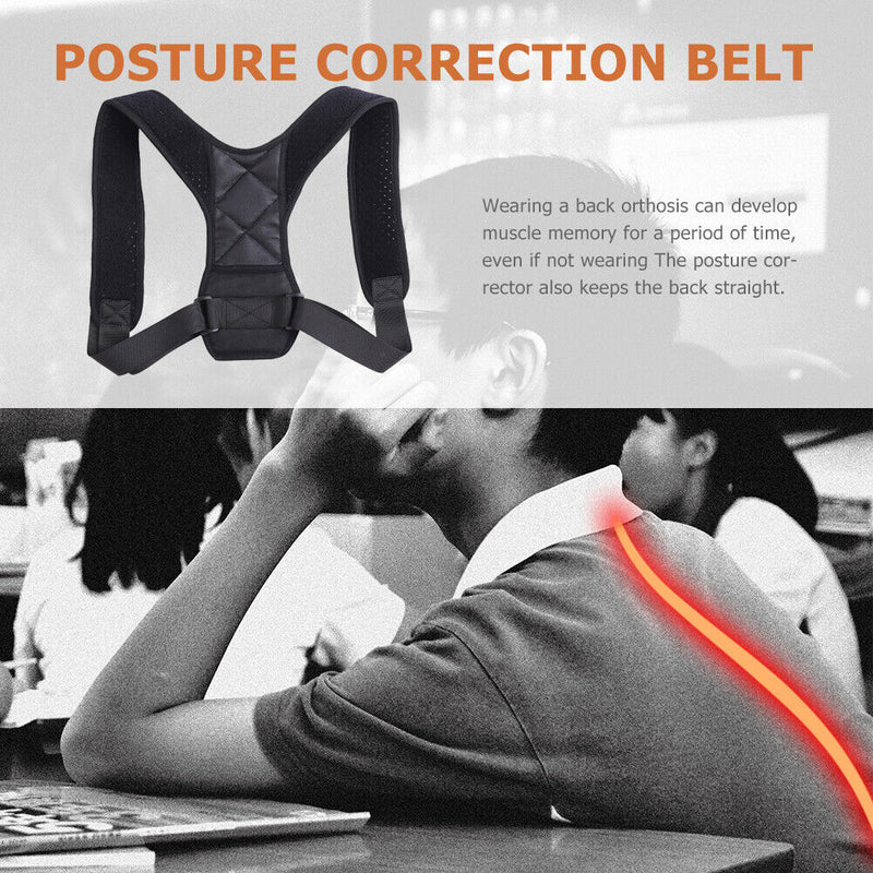 Posture Corrector Back Straightener Lumbar Shoulder Support Belt Body Braces