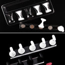 Magnetic Nail Holder Acrylic Crystal Shelf Training Display Stand (White