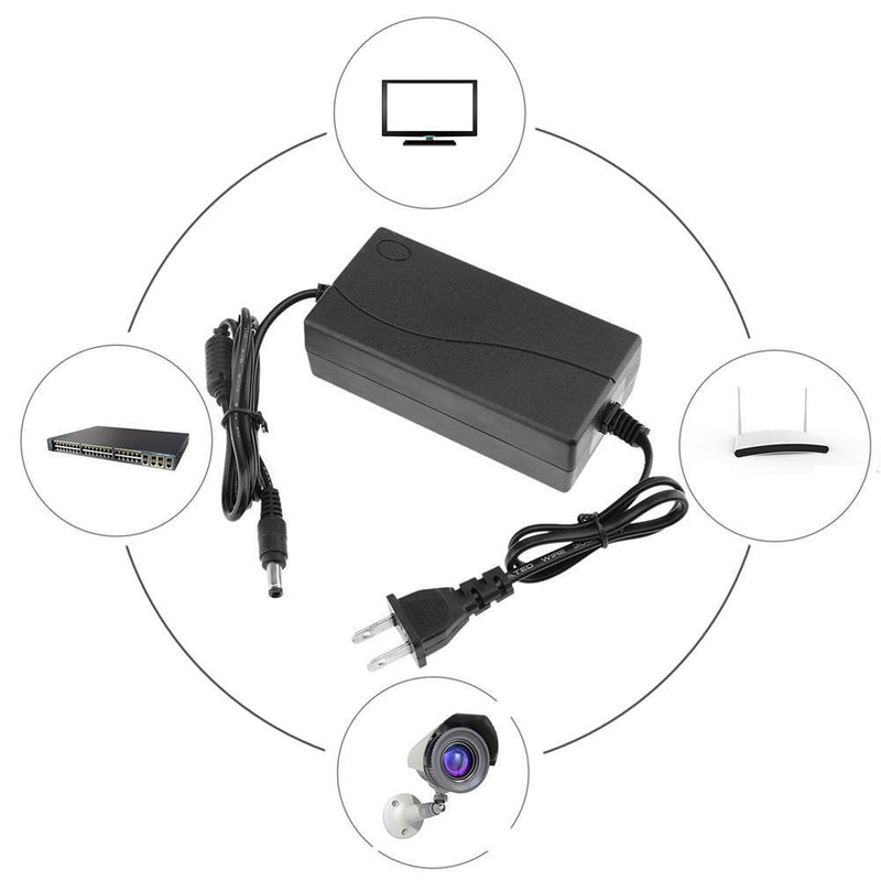 48V 2A AC to DC Power Adapter Converter 5.5*2.5mm for POE switch Newly