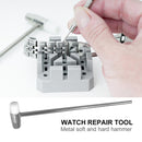 Watch Repair Band Link Remover Tool Hammer Punch Pins Watch Strap Holder