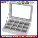 2017 Velvet Glass Jewelry Display Box Tray Holder Storage Box Organizer