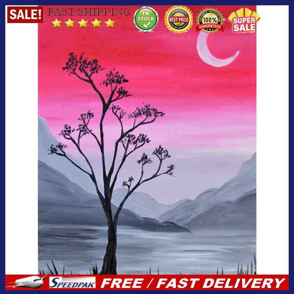 Canvas Pictures Hand Painted Scenery Kit DIY Paint By Numbers Kit Oil Ornamen