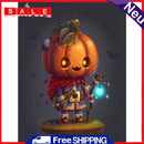 11CT 3 Beach Full Embroidery Pumpkin Cotton Print Cross Stitch Home Decoration