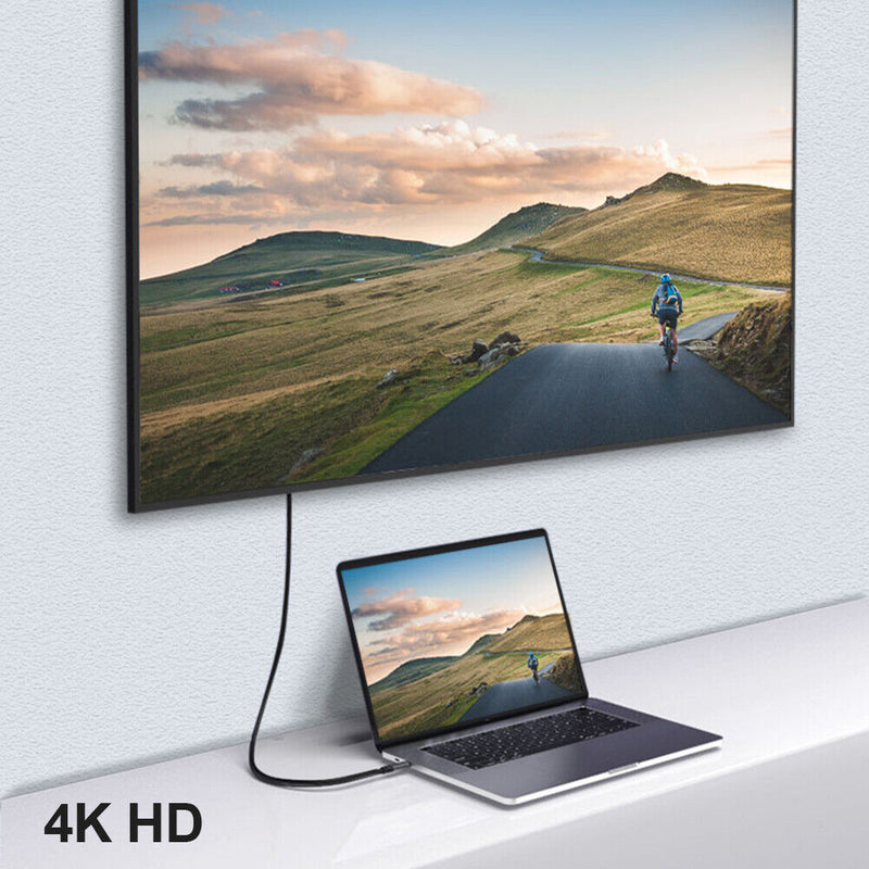 USB 4K 60Hz HDMI-Compatible to DP Converter HD Displayport Video Adapter