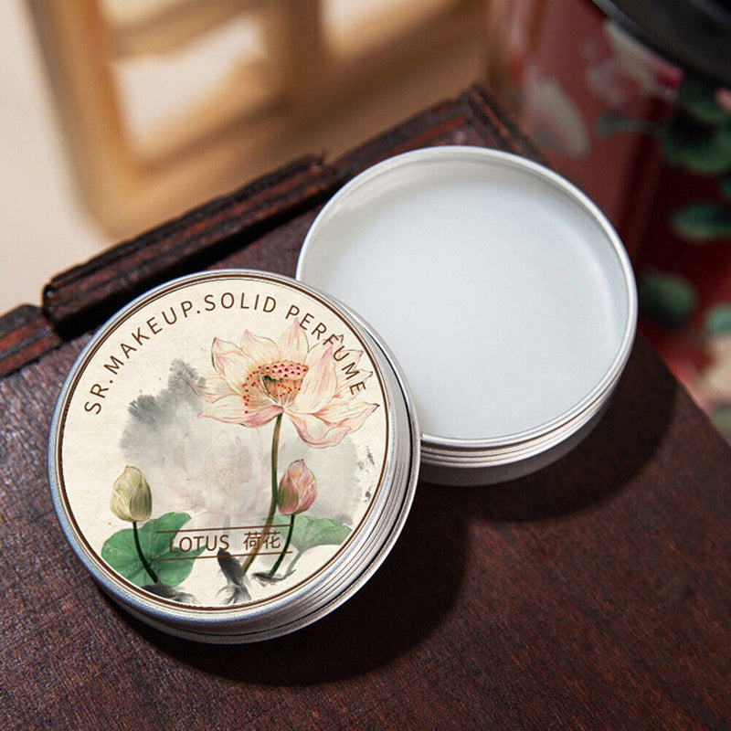 Portable Pocket Balm Mild Long Lasting Deodorant Solid Perfume (Lotus)
