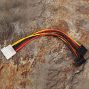 5pcs 4 Pin IDE Male to Dual SATA Y Splitter Female HDD Power Adapter Cable
