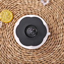 5pcs Silicone Cup Cover Heat-resistant Leak Proof Cartoon Lid (Black Cat)