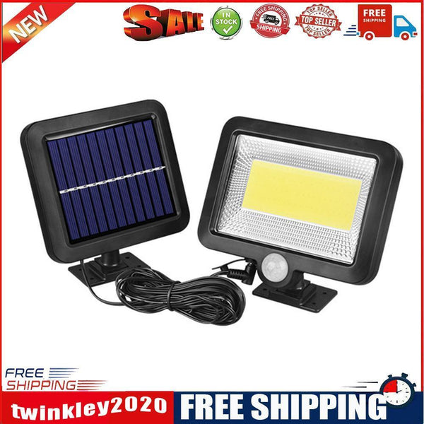 2pc COB 100LED Solar Lamp Motion Sensor Waterproof Outdoor Path Night Light