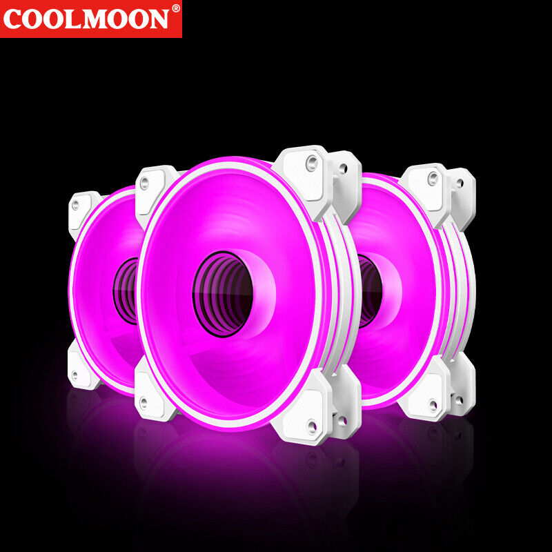 Cooler Silent 4Pin PWM 5V 3Pin ARGB Aura Sync Computer Housing Fan