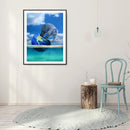 5D Diamond Painting Kit DIY Stepping Earth Elephant Full Round Drill Mosaic