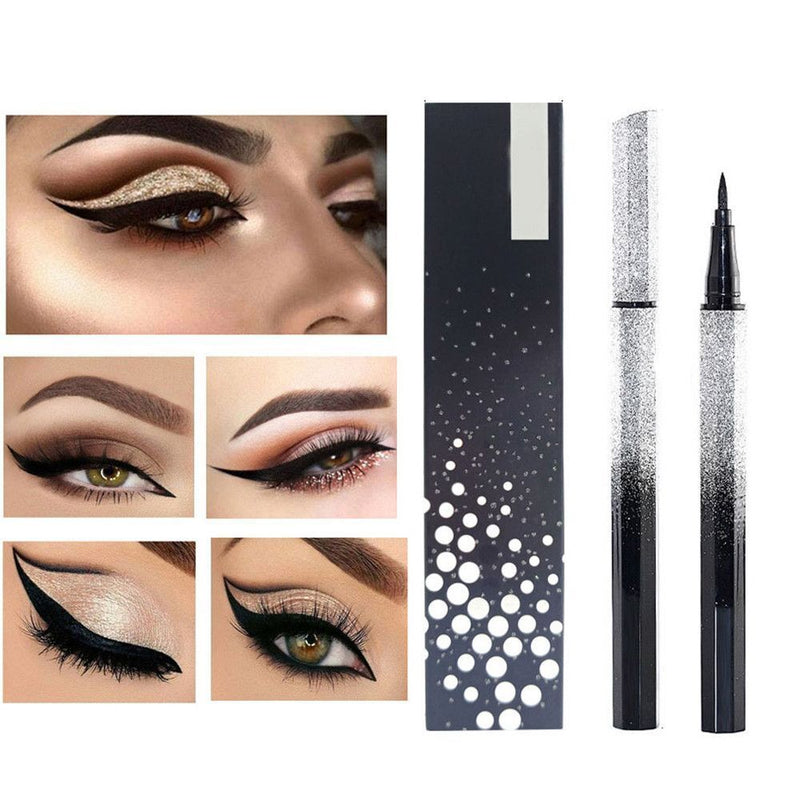 Eye Cosmetics 5D Smooth Black Eyeliner Soft Brush Head Liquid Eyeliner Pencil