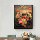 5D Handmade Canvas Mosaic Old Couple Full Diamond Painting Point Drill Craf