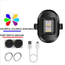 Lights Cycling Strobe Warning Light Bicycle Tail Light Bike Rear light 7-color