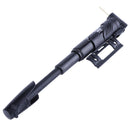 Portable Folding Bicycle Air Pump Inflator for Presta Schrader Valve Black