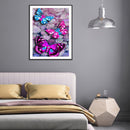 DIY Full Round Drill Diamond Painting Butterfly Mosaic Rhinestone Art