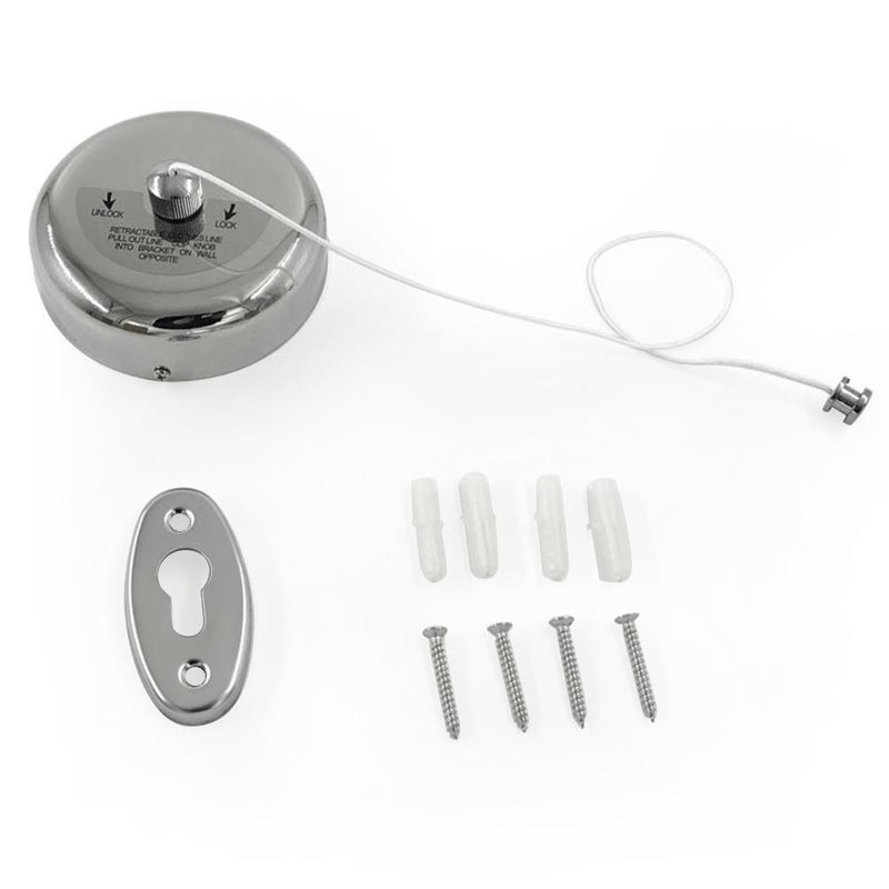 Retractable Adjustable Stainless Steel Clothesline Hanger Rope for Bathroom