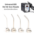 4pcs Long Bent Heat Gun Nozzles for 850 Hot Air Soldering Rework Station Newly