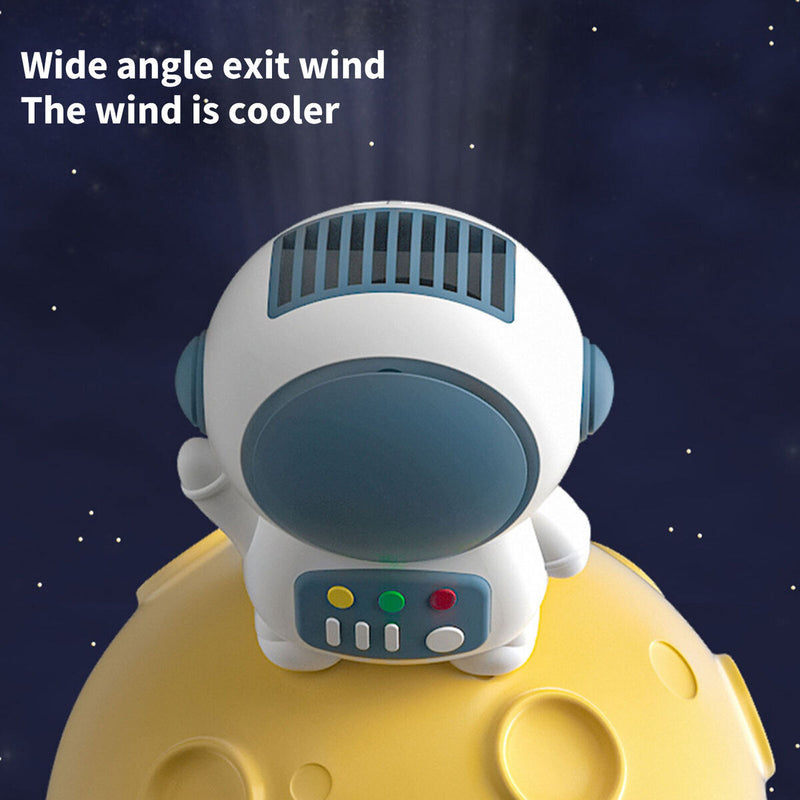 #A Portable Spaceman Bladeless Fan USB Rechargeable Battery & Anti-slip Handles