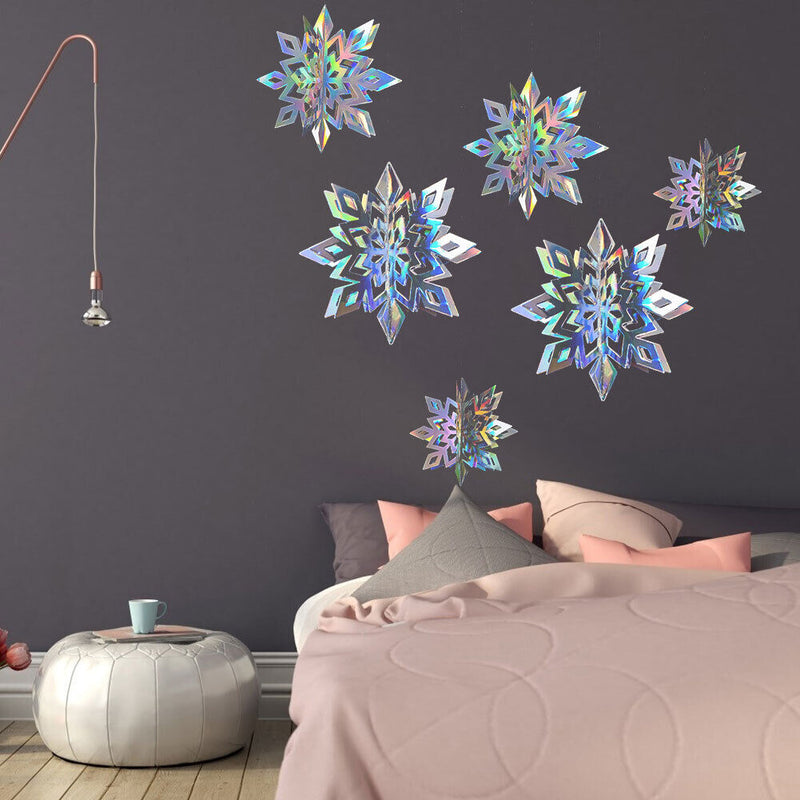 Star Paper Garland Ornaments Birthday Party DIY Wedding Decor (Snowflake 2)