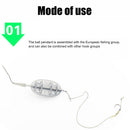 Inline Method Feeder Fishing Bait Cage Holder Carp Fishing Tackles (45g) Newly