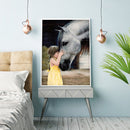 Alfombra moderna de cuero con retazos gris beige cuero de vaca 200 x 300 cm