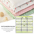 Acrylic Patchwork Ruler Double Color Quilting DIY Sewing Tools (15x15cm) Newly