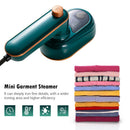Handheld Garment Steamer Mini Portable Clothes Steam Iron (EU Dark Green)