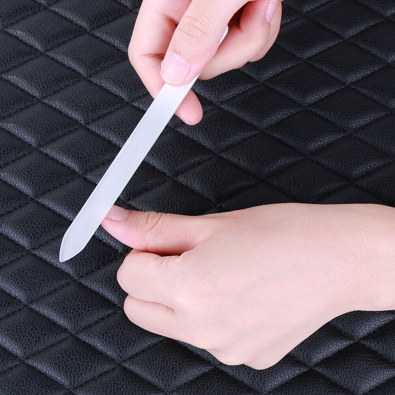 RLFS 2pcs/set Printed Double Sided Glass Nail File Manicure Polishing Nail