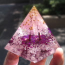 Crystal Energy Generator Orgone Pyramid Spiritual Heal Orgonite Stone (F)