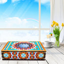 Classic Mandala Style Storage Box Cosmetics Collection with Mirror (MH202)