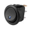 10pcs Car Auto Boat On Off Round Dot LED Rocker Toggle Switch(Blue)