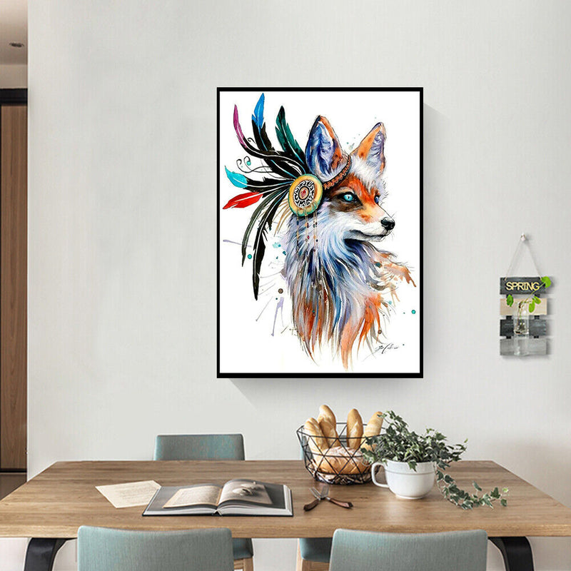 Wolf 5D DIY Part Drill Special Shaped Diamond Painting Color Cross Stitch Newly