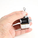 Tally 4 Digit Hand Clicker Mechanical Golf Training Counter (Metal Knob)