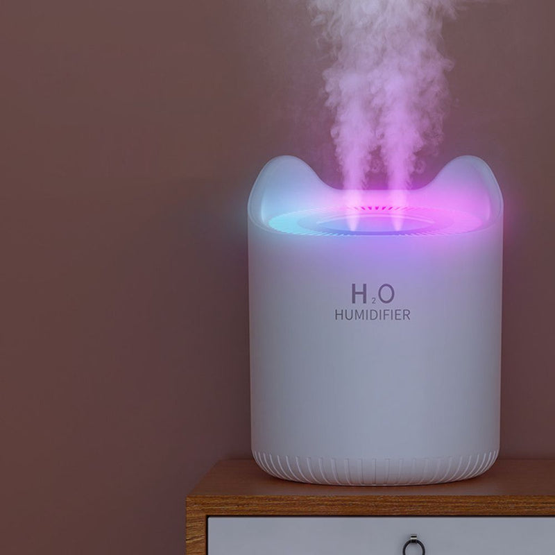 Diffuser With UV Light Air Humidifier Double Nozzle Aromatherapy Mist Maker