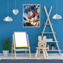 White Flower Oil Paint By Numbers Kits DIY Hand Painted Wall Art (B35)