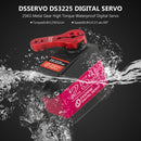 Waterproof 25kg Metal Gear Digital Servo Kits for RC Crawler Robot Red Newly