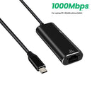 Card Mobile Phone Gigabit USB 3.1 Type-C to RJ45 LAN Converter Ethernet Adapter