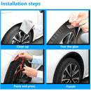 Flexible Car Wheel Eyebrow Protective Cover Moulding Trim Strip Auto Accessories