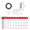 Steel 2.5#-10# Single Leg Eye Ceramic Ring Tip Repair Kit Fishing Rod Guide
