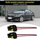 2x 9005 HB3 9006 HB4 Bulb Socket Male Adapter Connector for Headlight Fog Lamp