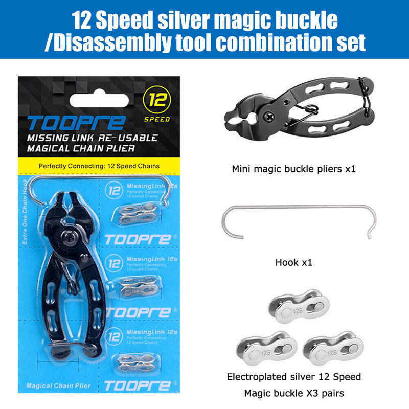 TOOPRE MTB Bike Chain Quick Link Tool Master Link Repair Pliers Kits (12S)