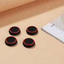 4pcs Silicone Joystick Analog Thumbstick Grip Cover for PS4 (Black+Red) Newly