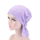 Cotton Turban Caps Elastic Muslim Headscarf for Adults Women Warp Head Scarve