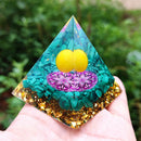 Orgonite Pyramid Healing Chakra Reiki Meditation Orgone Energy Generator Cr