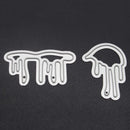 2pcs Drops of Blood Metal Cutting Dies Stencil Embossing Scrapbook Craft