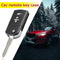 Car Remote Key Shell 3 Buttons Flip Folding Key Case Blank Cover for Mazda 2