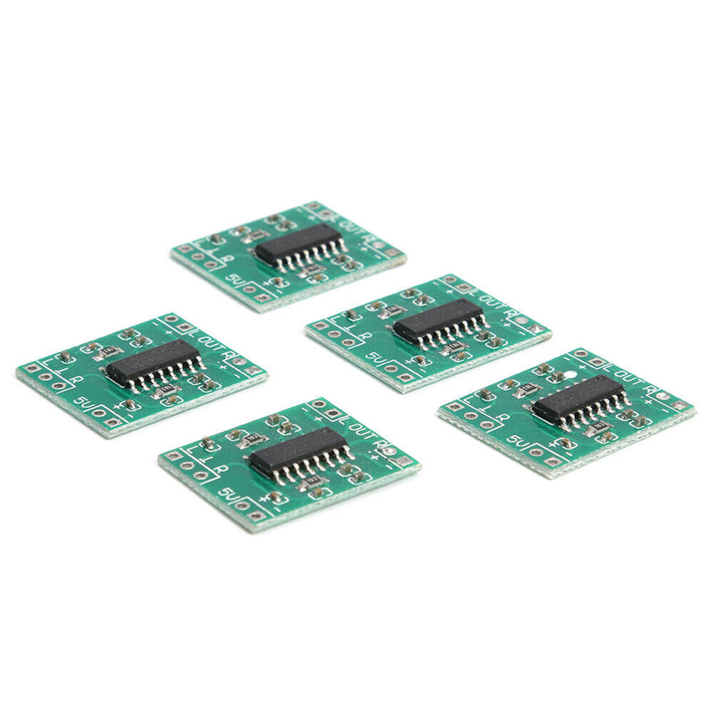 5x USB Powered PAM8403 2x 3W 2.5-5.5V Class D Digital Amplifier Module Board