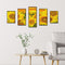 5D DIY Full Square Drill Diamond Painting 5 Panel Sunflower Mosaic Handmade