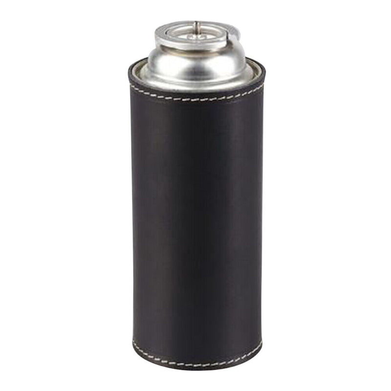 Gas Tank Protective Cover PU Outdoor Camp Fuel Cylinder Storage Bag (Black)